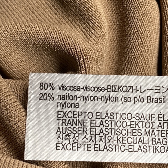 NWT. Zara Limited Edition Brown/Taupe Knitwear Maxi Dress. Size L - Picture 9 of 10